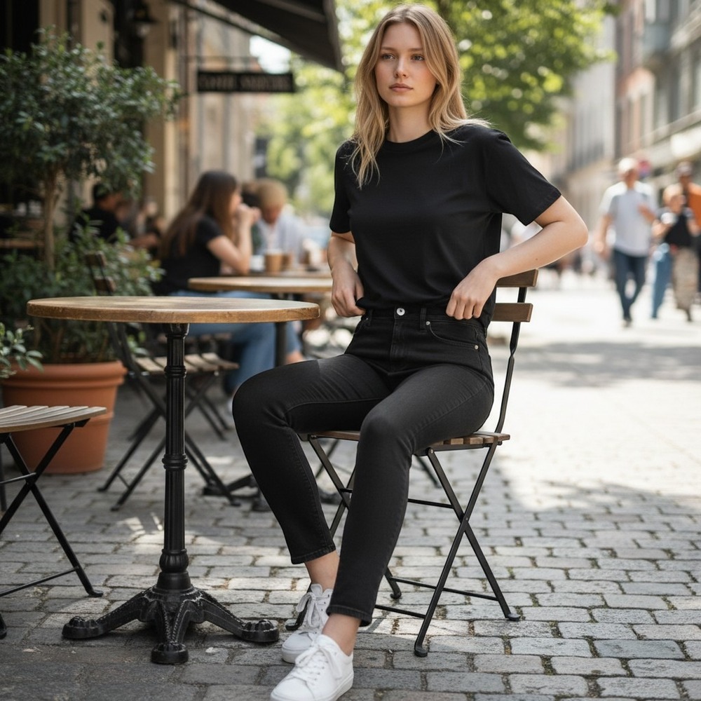 Acne Studios Black Skinny Jeans Womens High Rise Slim Fit Denim Pants